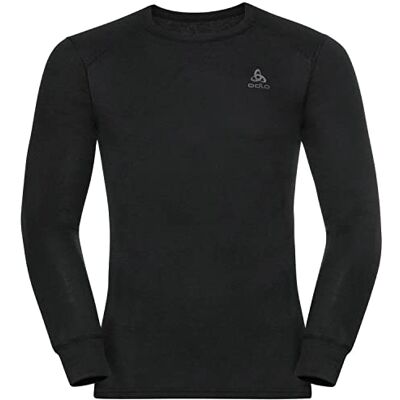 Odlo Intimo termico per uomo Active Warm a maniche lunghe I Maglia termica I Intimo termico da sci caldo con collo rotondo I Uomo Odlo Intimo termico per uomo Active Warm a maniche lunghe I Maglia termica I Intimo termico da sci caldo con collo rotondo I Uomo