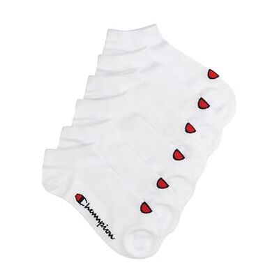 Champion Core Socks 6PP Short Crew, Bianco, 43-46 EU (9-10.5 UK) Unisex Adulto -FW23 Champion Core Socks 6PP Short Crew, Bianco, 43-46 EU (9-10.5 UK) Unisex Adulto -FW23