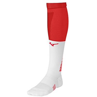 Mizuno Calzini Unisex Diamond Elite OTC, Confezione da 2, Unisex Adulto, Calza, , Rosso/Bianco., M Mizuno Calzini Unisex Diamond Elite OTC, Confezione da 2, Unisex Adulto, Calza, , Rosso/Bianco., M