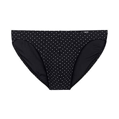 Hom , Slip Micro Max, Uomo, Micro Modello Bianco Stampato su Sfondo Nero, XL Hom , Slip Micro Max, Uomo, Micro Modello Bianco Stampato su Sfondo Nero, XL