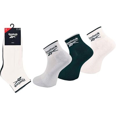 Reebok Calze, Collegiato, 43-45 (Pacco da 3) Unisex-Adulto Reebok Calze, Collegiato, 43-45 (Pacco da 3) Unisex-Adulto