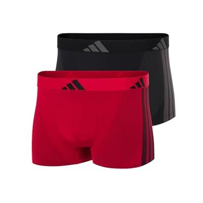 Adidas Trunk (2pk) -Active Micro Stretch Seamless Pantaloncini, Assorted_, S Uomo Adidas Trunk (2pk) -Active Micro Stretch Seamless Pantaloncini, Assorted_, S Uomo