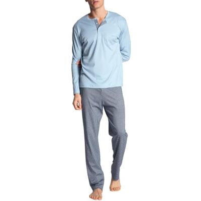 Calida Uomo Relax Choice Set di Pigiama Not Applicable, Blu Placido, M Calida Uomo Relax Choice Set di Pigiama Not Applicable, Blu Placido, M