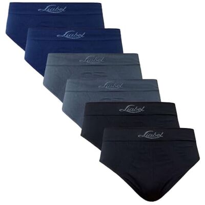Liabel Slip/Boxer da Uomo Seamless Confezione da 6Pz – Mutande da Uomo in Microfibra Senza Cuciture Made in Italy Liabel Slip/Boxer da Uomo Seamless Confezione da 6Pz – Mutande da Uomo in Microfibra Senza Cuciture Made in Italy