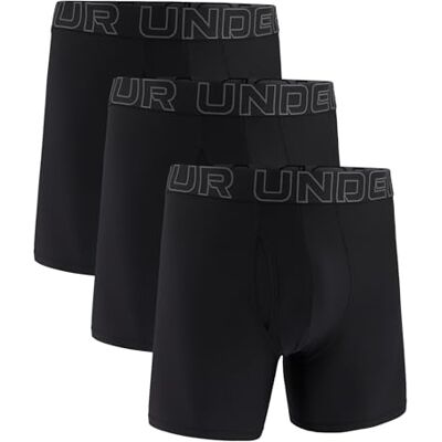 Under Armour Multi-Pack Performance Tech Mesh Boxerjock Brief, 6" Inseam, all-Day Comfort Boxer Corti Uomo (Pacco da 3) Under Armour Multi-Pack Performance Tech Mesh Boxerjock Brief, 6" Inseam, all-Day Comfort Boxer Corti Uomo (Pacco da 3)