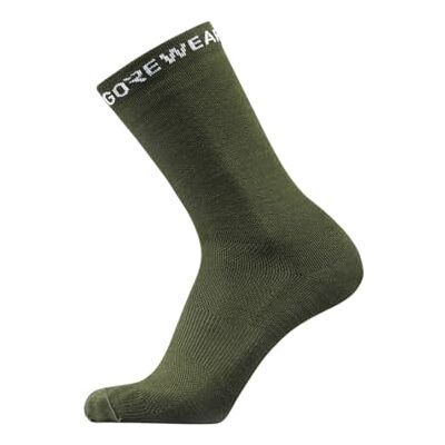 GORE WEAR Essential Merino Socks, Socks Unisex Adulto, Verde Utilitario, 38-40 GORE WEAR Essential Merino Socks, Socks Unisex Adulto, Verde Utilitario, 38-40