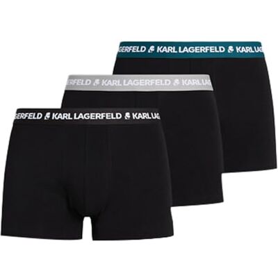 Lagerfeld Uomo Logo Trunk Colorband (3 Pack) Black/Ultimate Grey/Deepteal M Lagerfeld Uomo Logo Trunk Colorband (3 Pack) Black/Ultimate Grey/Deepteal M
