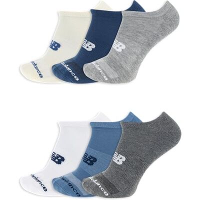 New Balance Performance Cushioned No Show 6 Pack Calzini, Rosa Assortiti, M Unisex-Adulto New Balance Performance Cushioned No Show 6 Pack Calzini, Rosa Assortiti, M Unisex-Adulto