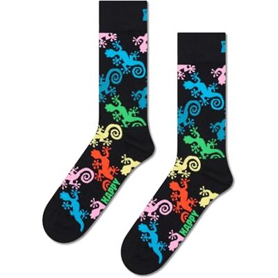 Happy Socks Gecko Sock Calzini, Nero, 36-40 Unisex-Adulto Happy Socks Gecko Sock Calzini, Nero, 36-40 Unisex-Adulto