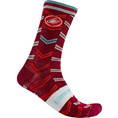 CASTELLI Transition 18 Sock, Calzini Unisex – Adulto, Pro Red, XXL CASTELLI Transition 18 Sock, Calzini Unisex – Adulto, Pro Red, XXL