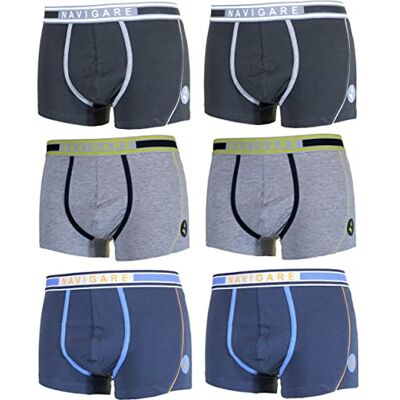Navigare 6 Boxer Uomo Art 322 Cotone Elasticizzato TG 4 5 6 7 Colori Assortiti Navigare 6 Boxer Uomo Art 322 Cotone Elasticizzato TG 4 5 6 7 Colori Assortiti