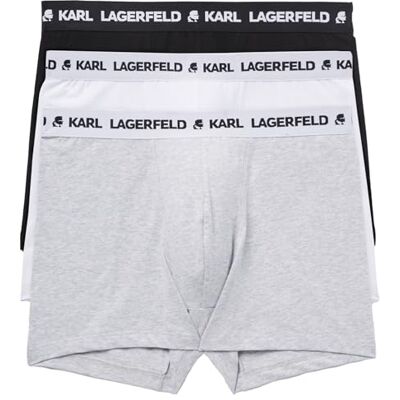 Lagerfeld Uomo Logo Trunk Set (3 Pack) Multi L Lagerfeld Uomo Logo Trunk Set (3 Pack) Multi L