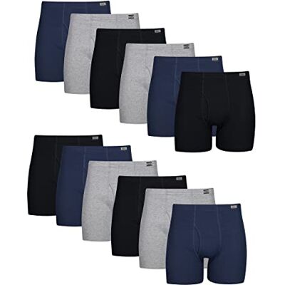Hanes Boxer Briefs, Cool Comfort Moisture-Wicking Breathable Underwear, Multi-Pack Corti, Assortiti, 12 Pezzi, L (Pacco Uomo Hanes Boxer Briefs, Cool Comfort Moisture-Wicking Breathable Underwear, Multi-Pack Corti, Assortiti, 12 Pezzi, L (Pacco Uomo