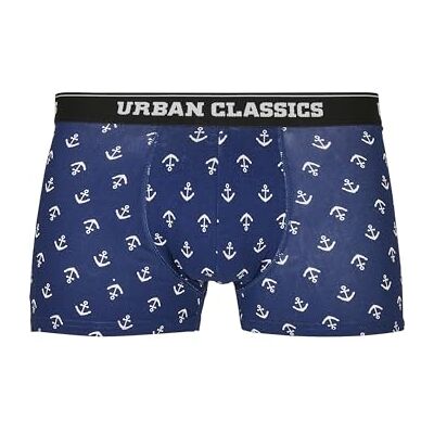 Urban Classics Shorts 5-Pack Boxer a Pantaloncino, Anchor AOP+Blk+Blk+cha+cha, M (Pacco da 5) Uomo Urban Classics Shorts 5-Pack Boxer a Pantaloncino, Anchor AOP+Blk+Blk+cha+cha, M (Pacco da 5) Uomo