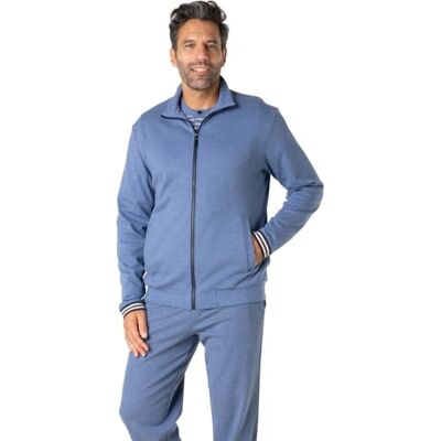 Eminence Interlock 7w91 Parte Superiore del Pigiama, Blu Porcellana, L Uomo Eminence Interlock 7w91 Parte Superiore del Pigiama, Blu Porcellana, L Uomo
