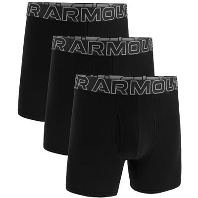 Under Armour Confezione da 3 Boxer da Uomo in Cotone Performance, Gamba da 15 cm – Traspiranti, assorbono Il Sudore, Morbidi, Comfort Tutto Il Giorno, L, Nero Under Armour Confezione da 3 Boxer da Uomo in Cotone Performance, Gamba da 15 cm – Traspiranti, assorbono Il Sudore, Morbidi, Comfort Tutto Il Giorno, L, Nero