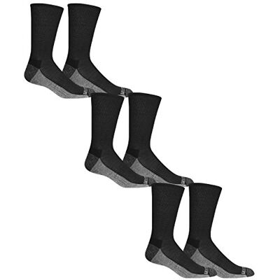 Fruit of the Loom Everyday Crew Socks (6 Pack) Calzini Casual, Nero, L (Pacco da 6) Uomo Fruit of the Loom Everyday Crew Socks (6 Pack) Calzini Casual, Nero, L (Pacco da 6) Uomo