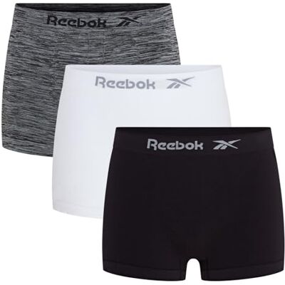 Reebok Uomo, Boxers, Nero/Bianco/Grigio, Confezione da 3, Grande Reebok Uomo, Boxers, Nero/Bianco/Grigio, Confezione da 3, Grande