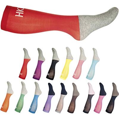 HKM Calze , Marrone Scuro/Verde, 34 Unisex-Adulto HKM Calze , Marrone Scuro/Verde, 34 Unisex-Adulto