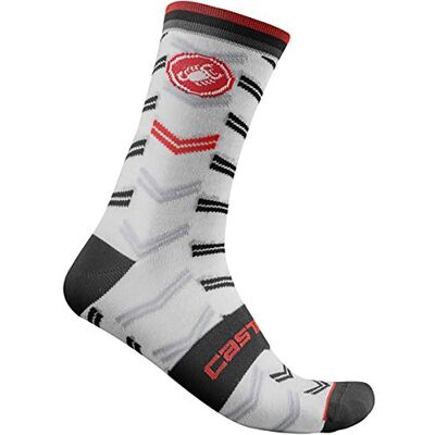 CASTELLI Transition 18 Sock, Calzini Unisex – Adulto, White, XXL CASTELLI Transition 18 Sock, Calzini Unisex – Adulto, White, XXL