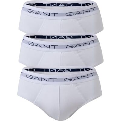 Gant Confezione da 3 Lettere, Bianco, M Gant Confezione da 3 Lettere, Bianco, M