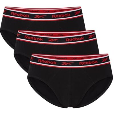 Reebok U5_C8241_Rbk Mens Brief Chase 3PKA 3pk Black Talla: M Reebok U5_C8241_Rbk Mens Brief Chase 3PKA 3pk Black Talla: M