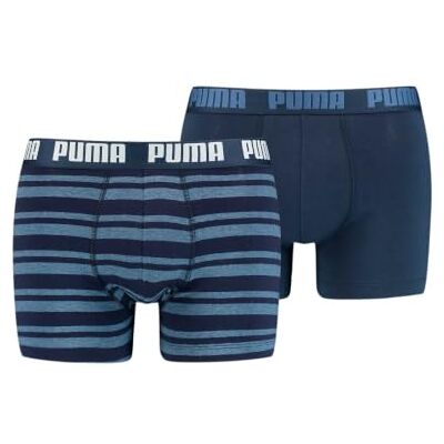Puma EVERYDAY STRIPED BOXERS 2P, Biancheria Intima Uomo, Navy Light Stripes, L Puma EVERYDAY STRIPED BOXERS 2P, Biancheria Intima Uomo, Navy Light Stripes, L