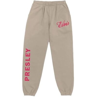 ELVIS PRESLEY Pantaloni della Tuta Ufficiali Merch Rosso/Marrone Chiaro, Sabbia, S ELVIS PRESLEY Pantaloni della Tuta Ufficiali Merch Rosso/Marrone Chiaro, Sabbia, S