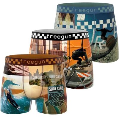 FREEGUN Fg/1/Bm/Pk3 Boxer Corti Uomo (Pacco da 3) FREEGUN Fg/1/Bm/Pk3 Boxer Corti Uomo (Pacco da 3)