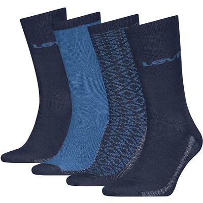 Levis Regular Cut Losange Giftbox Classic Sock Unisex Adulto (Pacco da 4) Levis Regular Cut Losange Giftbox Classic Sock Unisex Adulto (Pacco da 4)