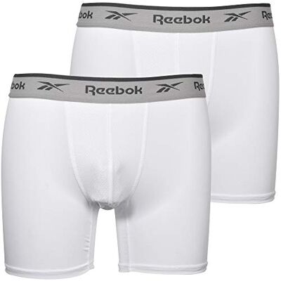 Reebok U5_C8261_Rbk2Wl U5_C8261_Rbk Boxer Sportivi da Uomo Ainslie 2Pkb 2Pk Bianco Taglia: L Reebok U5_C8261_Rbk2Wl U5_C8261_Rbk Boxer Sportivi da Uomo Ainslie 2Pkb 2Pk Bianco Taglia: L