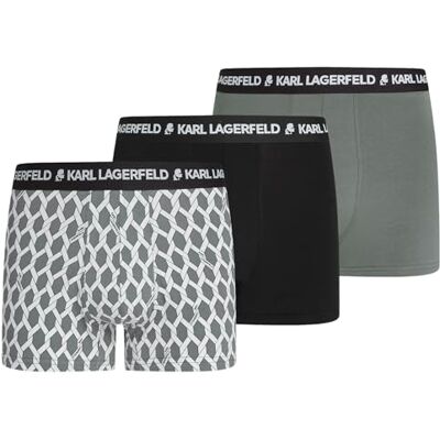 Lagerfeld Uomo Geometric All Over Print Trunk (3 Pack) Geo/Black/Sedona S Lagerfeld Uomo Geometric All Over Print Trunk (3 Pack) Geo/Black/Sedona S