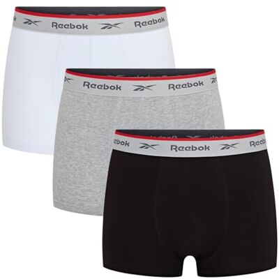 Reebok Redgrave Boxer Sportivi Elasticizzati Traspiranti Multipack Nero Abbigliamento Uomo Tecnico Quotidiano Intimo da Uomo Confortevole per Allenamento Lavoro Tempo Libero Reebok Redgrave Boxer Sportivi Elasticizzati Traspiranti Multipack Nero Abbigliamento Uomo Tecnico Quotidiano Intimo da Uomo Confortevole per Allenamento Lavoro Tempo Libero