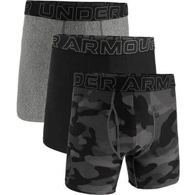 Under Armour Confezione da 3 Boxer da Uomo Tech Performance, Gamba da 15 cm – Traspiranti, assorbono Il Sudore, Morbidi, Comfort Tutto Il Giorno Under Armour Confezione da 3 Boxer da Uomo Tech Performance, Gamba da 15 cm – Traspiranti, assorbono Il Sudore, Morbidi, Comfort Tutto Il Giorno