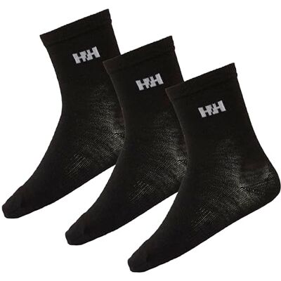 Helly Hansen Enfants Unisexe K Chaussette de base en laine 3 paquets, Noir, 29-31 Helly Hansen Enfants Unisexe K Chaussette de base en laine 3 paquets, Noir, 29-31