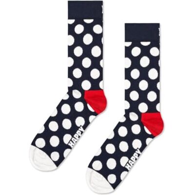 Happy Socks Calzini 2-Pack Classic Big Dot Cotone Bambini Blu navy 41-46 Happy Socks Calzini 2-Pack Classic Big Dot Cotone Bambini Blu navy 41-46