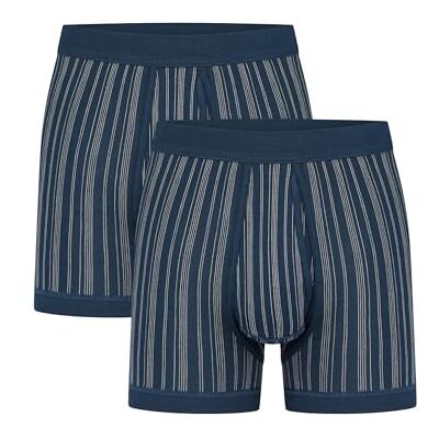 Schiesser Confezione Multipla da 2 Pantaloni Corti Slip, Blu Scuro, XXXXL (Pacco da 2) Uomo Schiesser Confezione Multipla da 2 Pantaloni Corti Slip, Blu Scuro, XXXXL (Pacco da 2) Uomo