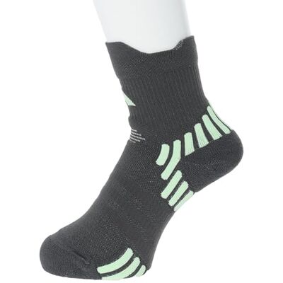 Adidas Performance Training Quarter Socks, Calzini Unisex Adulto, Grey Six/Semi Green Spark, 40-42 Adidas Performance Training Quarter Socks, Calzini Unisex Adulto, Grey Six/Semi Green Spark, 40-42