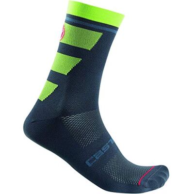CASTELLI Trofeo 15 Calzini, Uomo, Dark Steel Blue, XXL CASTELLI Trofeo 15 Calzini, Uomo, Dark Steel Blue, XXL