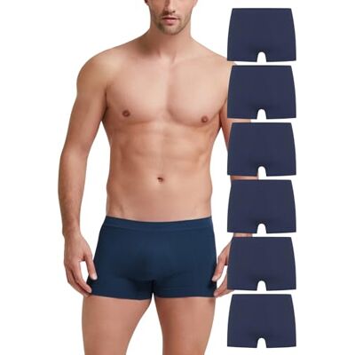 POMPEA 6 Pezzi Boxer Uomo in Morbida Microfibra, Mutande Uomo con Lavorazione a Coste POMPEA 6 Pezzi Boxer Uomo in Morbida Microfibra, Mutande Uomo con Lavorazione a Coste