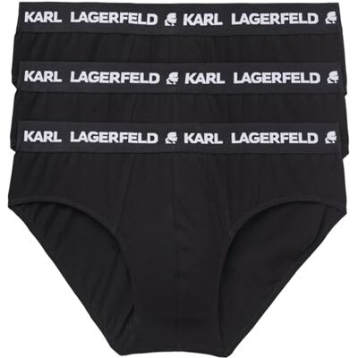 Lagerfeld Uomo Logo Briefs Set (3 Pack) Black S Lagerfeld Uomo Logo Briefs Set (3 Pack) Black S