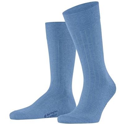 Burlington Duke Street M So cotone tinta unita 1 paire, Calzini Uomo, Blu Cornflower Blue 6554, 40-46 Burlington Duke Street M So cotone tinta unita 1 paire, Calzini Uomo, Blu Cornflower Blue 6554, 40-46