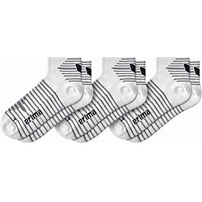Erima Pacco da 3 Paia di Calzini Corti Calze, Uomo, Bianco, 47-50 Erima Pacco da 3 Paia di Calzini Corti Calze, Uomo, Bianco, 47-50