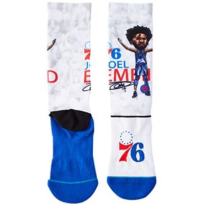 Stance Calze da uomo Embiid Big Head Blue YL Stance Calze da uomo Embiid Big Head Blue YL