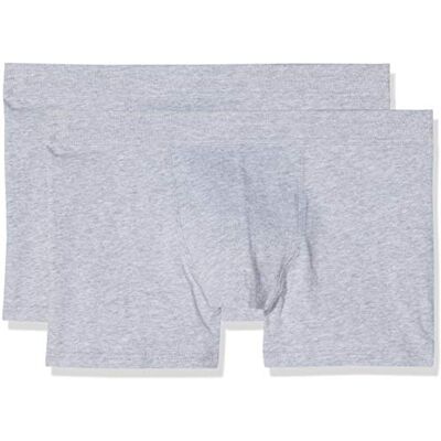 Lovable Boxer Uomo Stretch Cotton (Pacco da 2), Grigio (Grigio Melange 026), Large (Taglia produttore:5) Lovable Boxer Uomo Stretch Cotton (Pacco da 2), Grigio (Grigio Melange 026), Large (Taglia produttore:5)