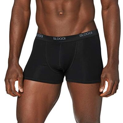 Sloggi Short, Boxer Uomo, Nero (Black), 5 Sloggi Short, Boxer Uomo, Nero (Black), 5
