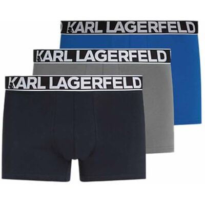 Lagerfeld Uomo Bold Elastic Trunk (3 Pack) Sedona/Nautical/Navy S Lagerfeld Uomo Bold Elastic Trunk (3 Pack) Sedona/Nautical/Navy S
