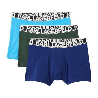 Lagerfeld Uomo Bold Elastic Trunk (3 Pack) Medieval/Forest/Malibu XL Lagerfeld Uomo Bold Elastic Trunk (3 Pack) Medieval/Forest/Malibu XL
