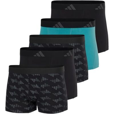 Adidas Trunk (5pk) -Active Flex Cotton-Bequeme Unterwäsche Pantaloncini, Assorted_, S Uomo Adidas Trunk (5pk) -Active Flex Cotton-Bequeme Unterwäsche Pantaloncini, Assorted_, S Uomo