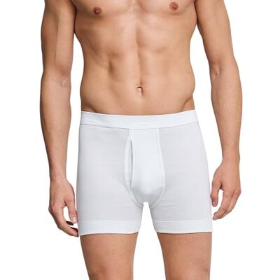 Schiesser Slip, Uomo, Bianco (Weiß (100-weiss)), L Schiesser Slip, Uomo, Bianco (Weiß (100-weiss)), L